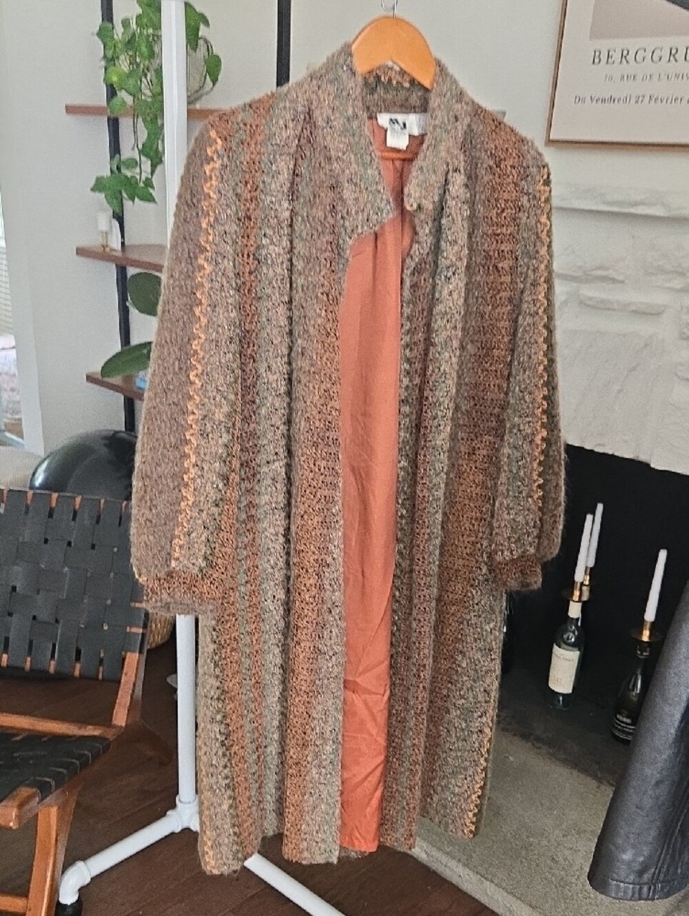 Vintage 70s, MJ Seattle, Mohair Blend, Bouclé, Knit Duster